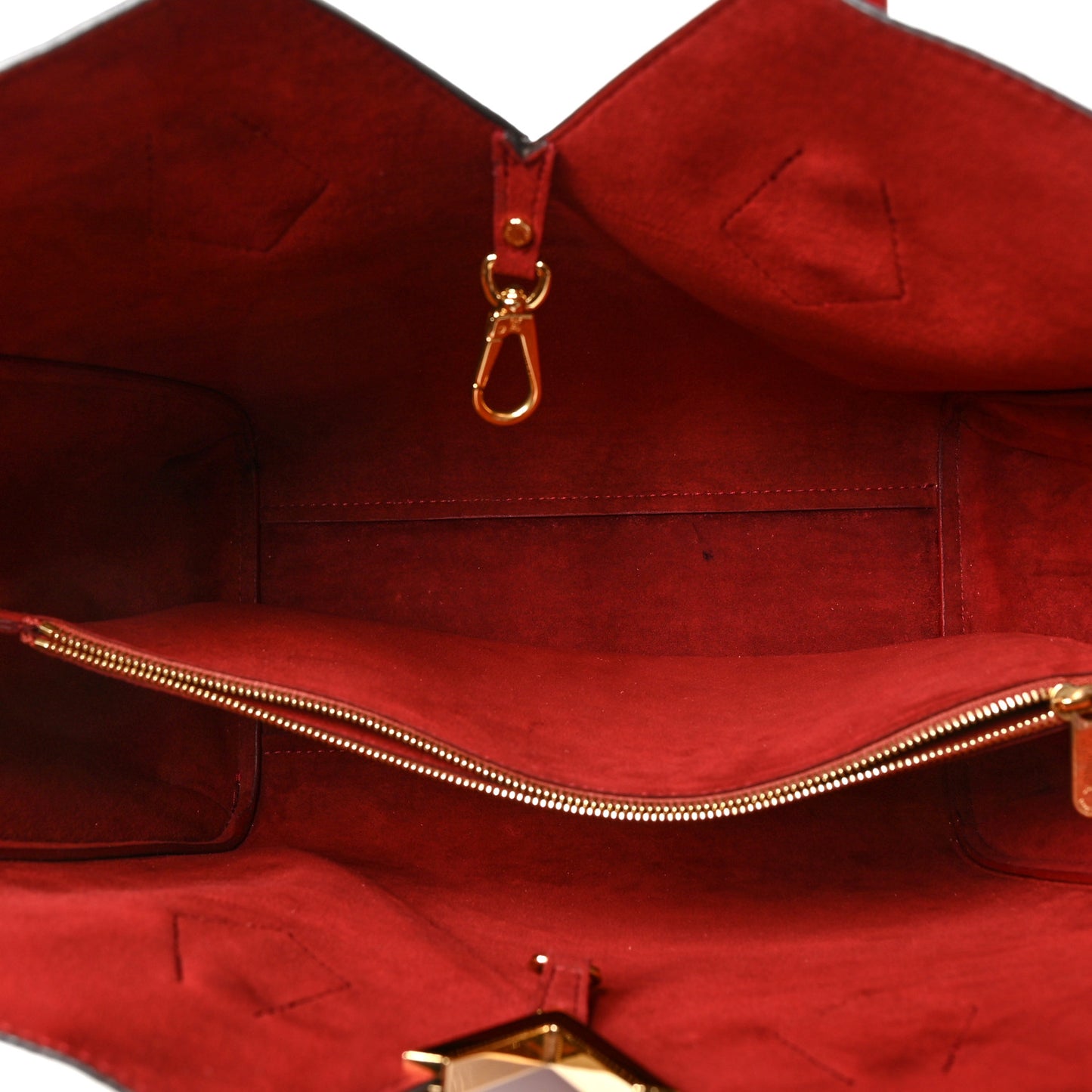 Calfskin Monogram Kimono Tote Cherry