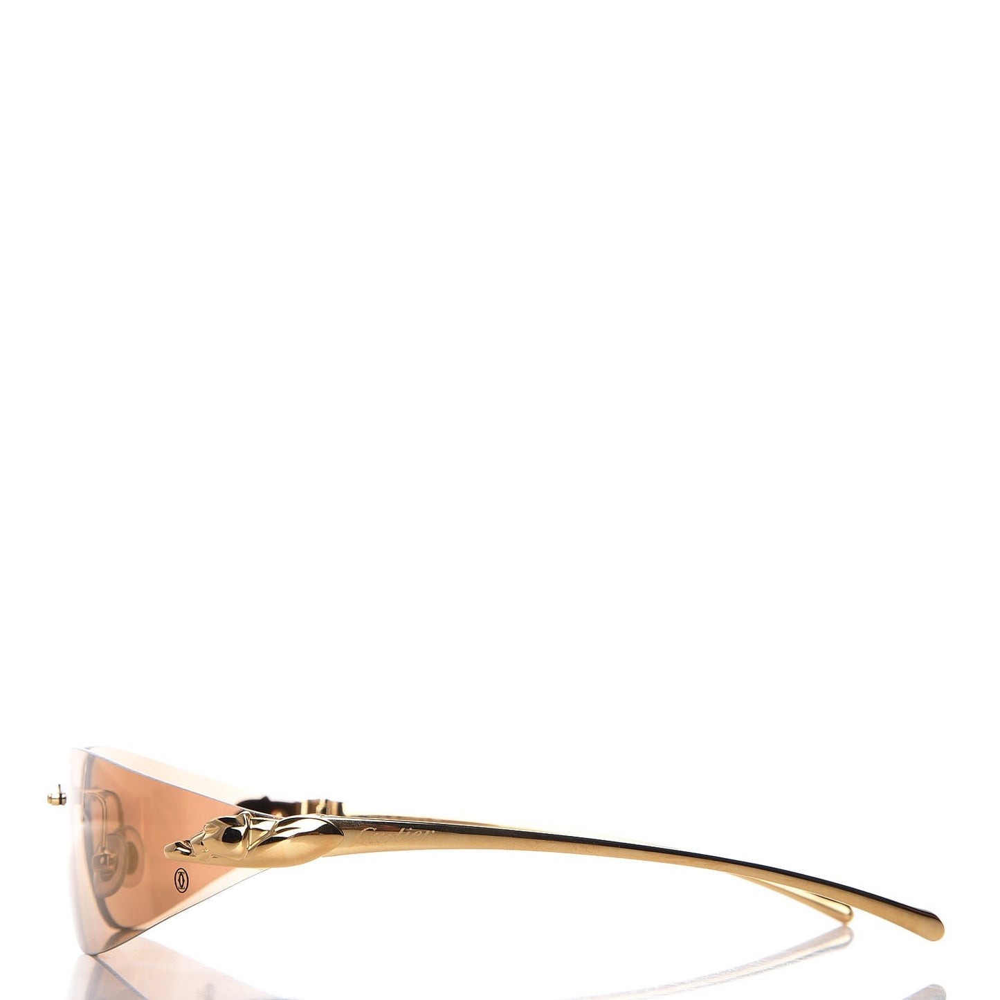 Panthere De Aviator Sunglasses Gold
