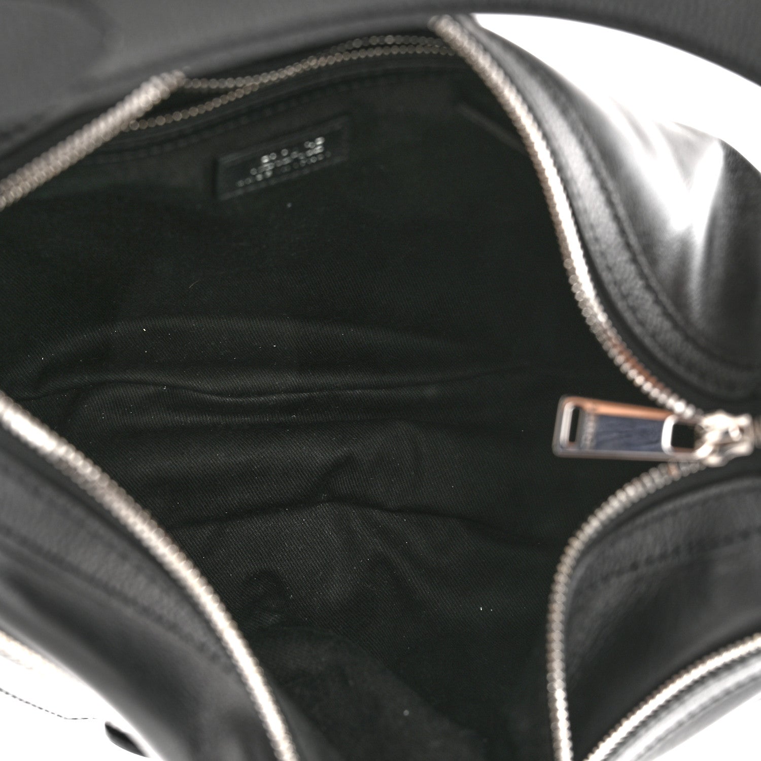 Versace Calfskin Medium Repeat Zip Hobo Black 6 of 11