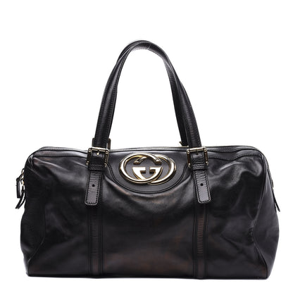 Gucci Calfskin Medium Britt Boston Black 1 of 10
