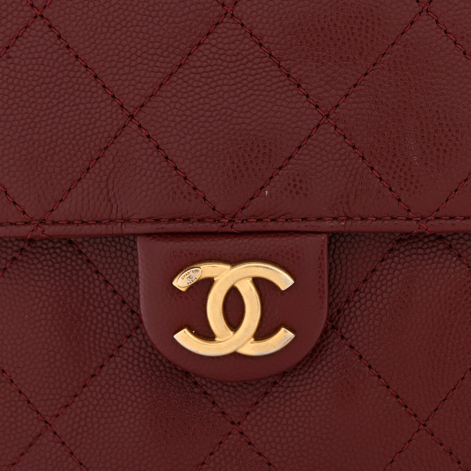 Chanel Caviar Quilted Medium Chanel 25 Handbag Burgundy 12 of 12