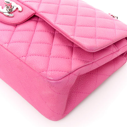 Chanel Iridescent Caviar Quilted Medium Double Flap Pink 12 of 13
