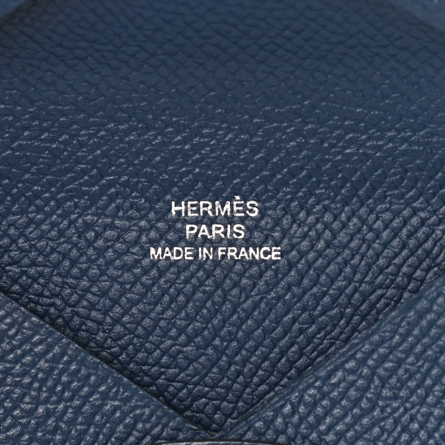 Hermes Epsom Calvi Card Case Bleu Indigo 6 of 8