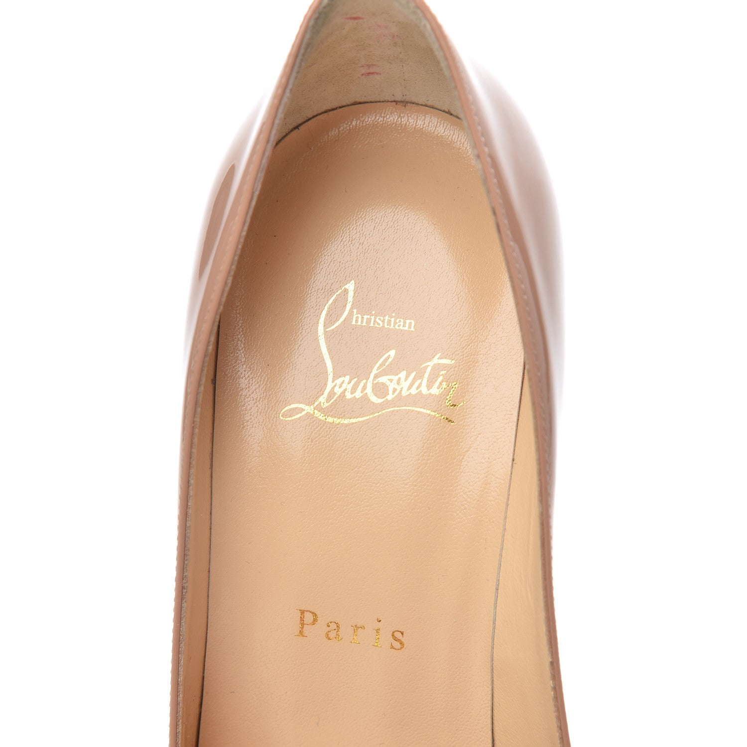 Christian Louboutin Patent Kate 100 Pumps 39 Nude 6 of 12