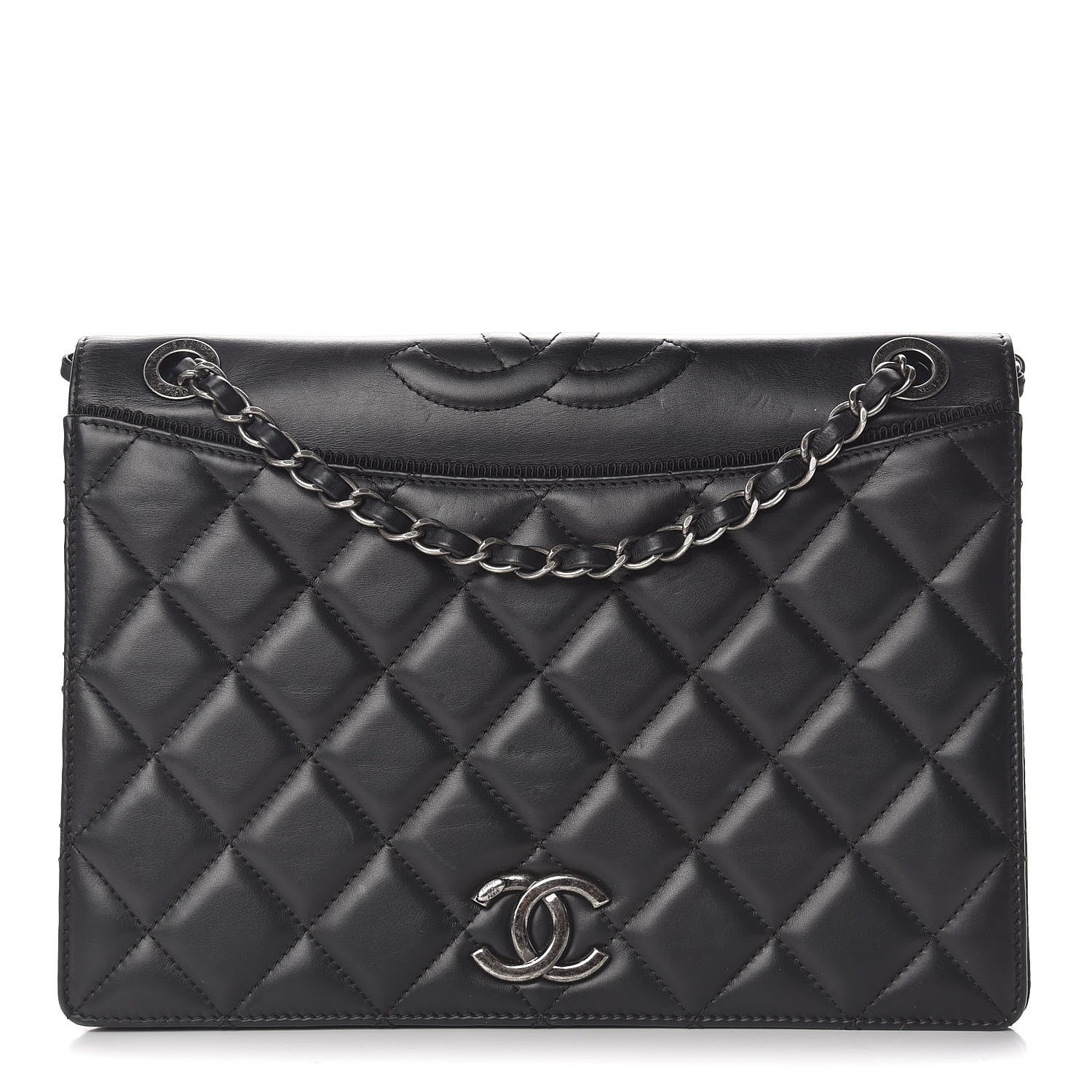 Chanel Calfskin Quilted Ballerine Flap Black 1 of 17