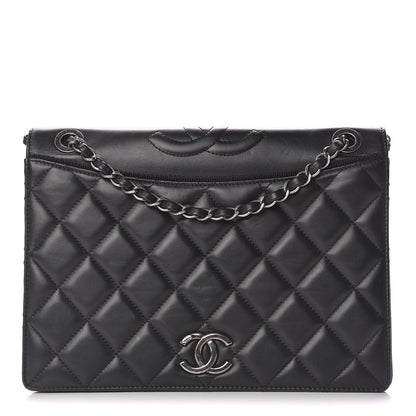 Chanel Calfskin Quilted Ballerine Flap Black 1 of 17