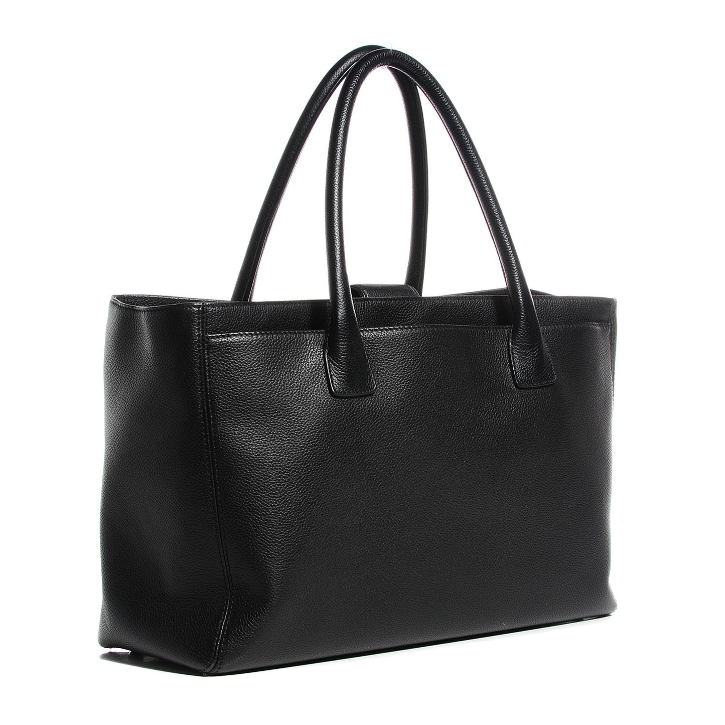 Calfskin Cerf Shopper Tote Black