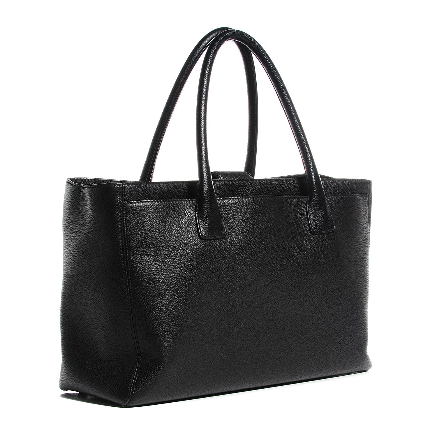 Chanel Calfskin Cerf Shopper Tote Black 3 of 8