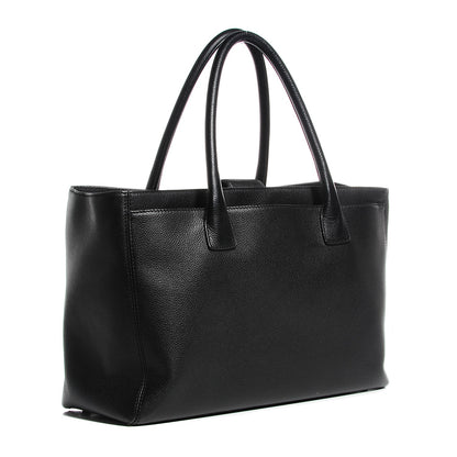 Chanel Calfskin Cerf Shopper Tote Black 3 of 8