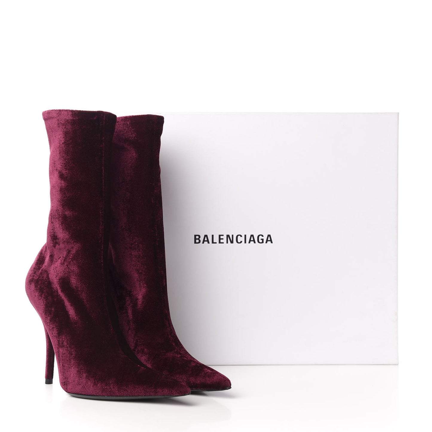 Velvet Extreme Pointed Toe Knife Booties 36 Rouge Prune