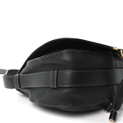 Chloe Grained Calfskin Medium Marcie Saddle Bag Black 9 of 10