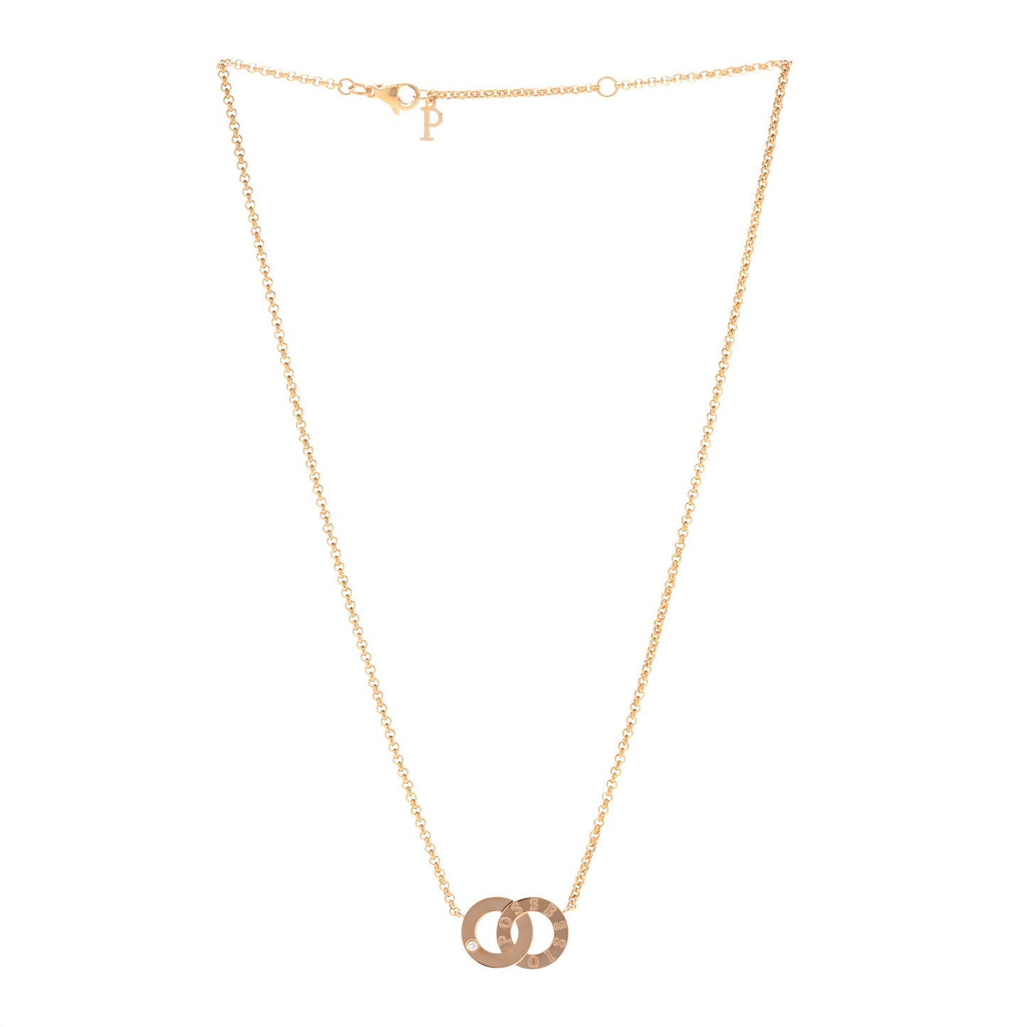 18K Rose Gold Diamond Possession Toi Moi Pendant Necklace