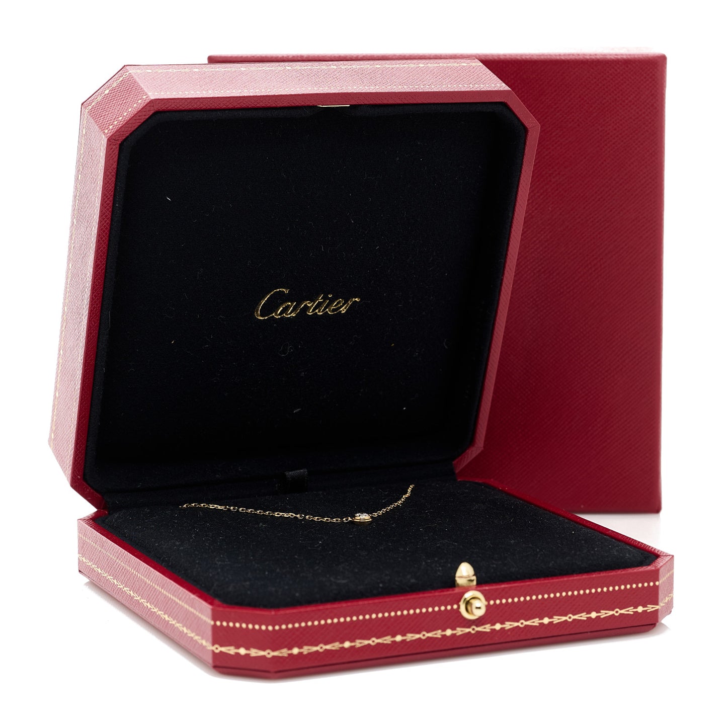 18K Yellow Gold Diamond LM D'Amour Pendant Necklace