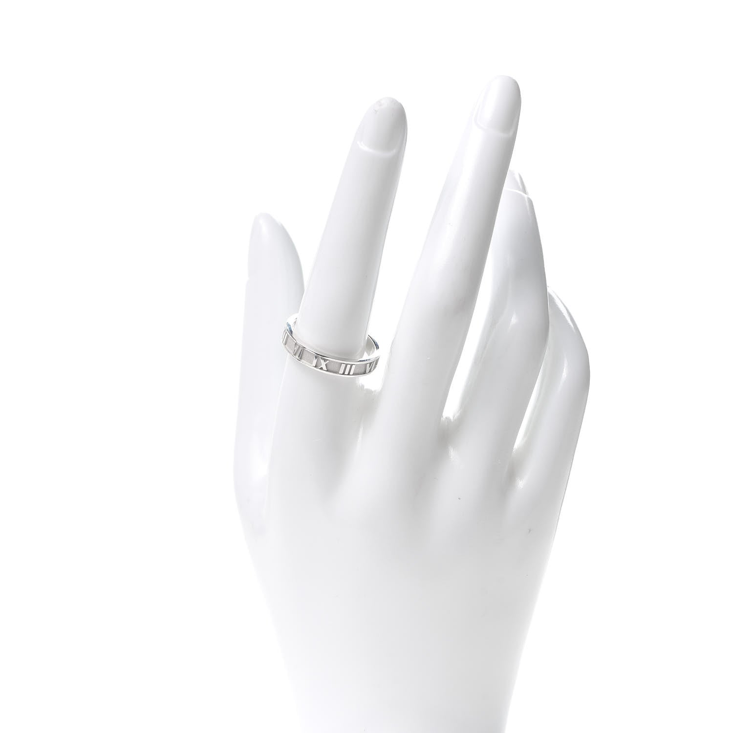 Tiffany Sterling Silver Narrow Atlas Ring 59 8.75 2 of 6
