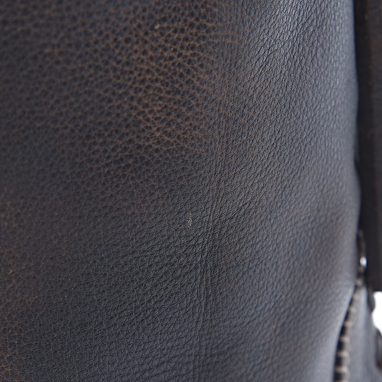 Calfskin Large New Jackie Shoulder Bag Dark Brown