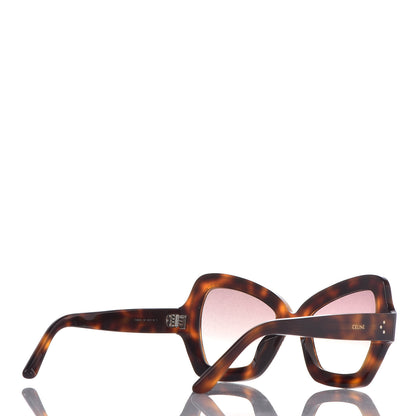 Celine Acetate Crystal Butterfly Sunglasses CL 4067IS Dark Havana 4 of 8