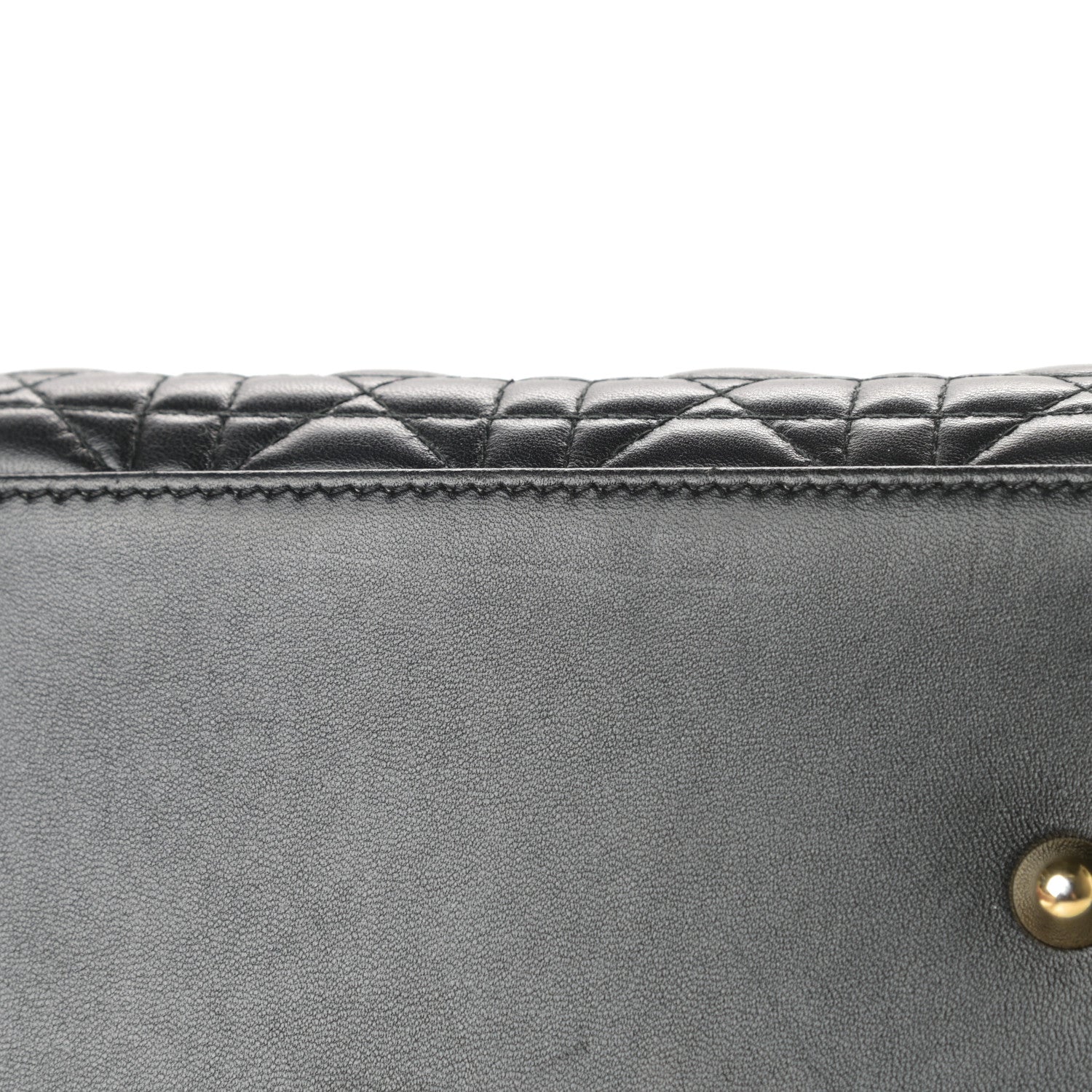 Christian Dior Lambskin Cannage Large Lady Dior Black 11 of 15