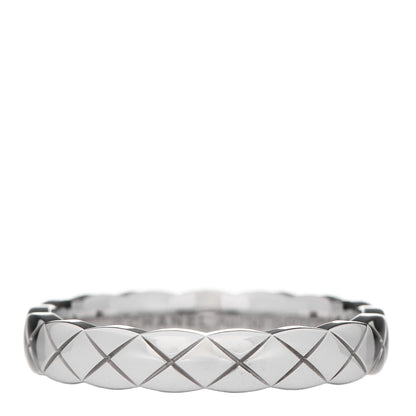 Chanel 18K White Gold Mini Coco Crush Ring 50 5.25 1 of 6