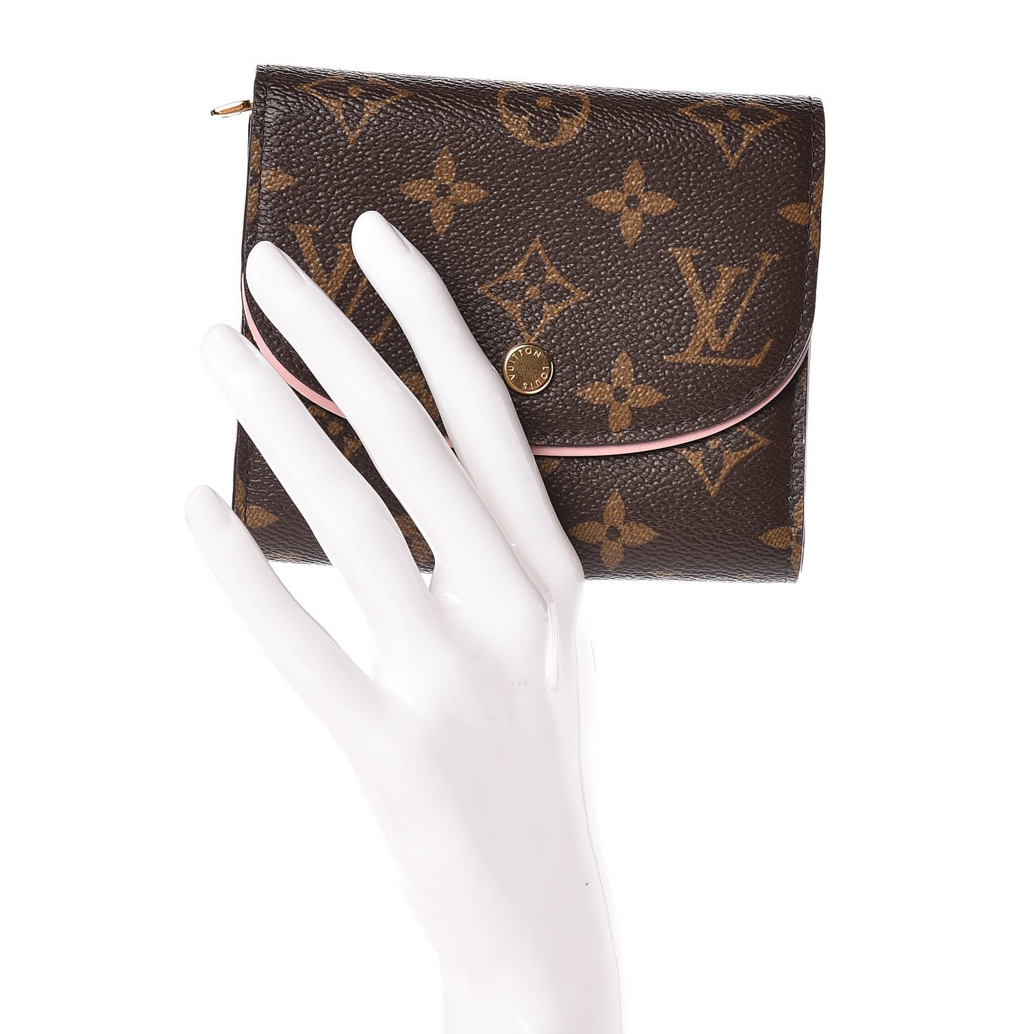 Louis Vuitton Monogram Ariane Compact Wallet Rose Ballerine 2 of 7