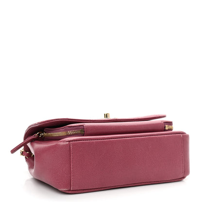 Chanel Caviar Quilted Medium Business Affinity Flap Dark Pink 3 of 10