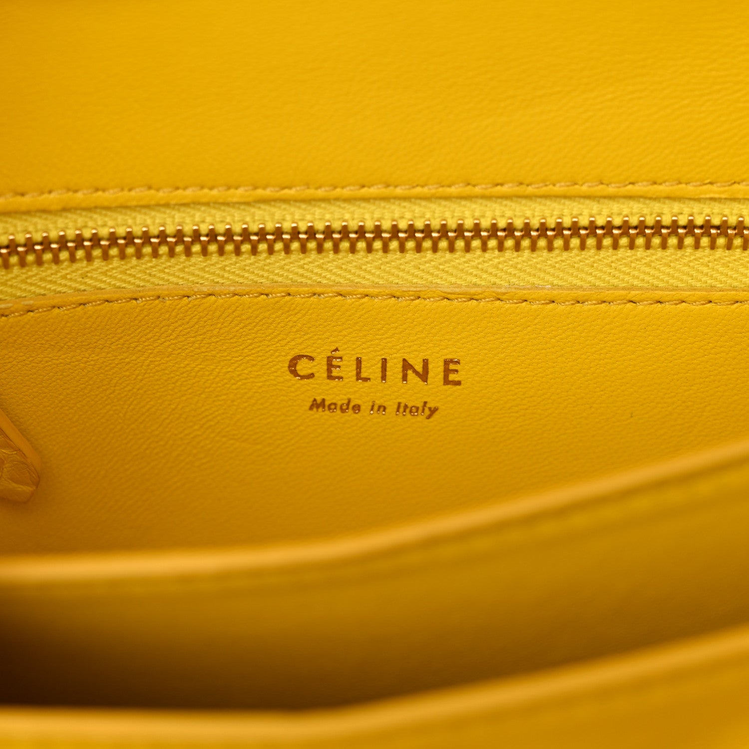 Celine Snakeskin Small Classic Box Flap Bag Yellow 1654337