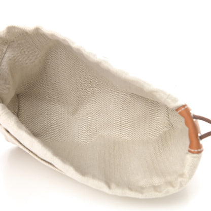 Hermes Canvas Barenia Fourbi 20 PM Pouch Naturel Fauve 5 of 8