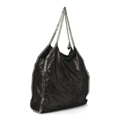 Stella McCartney Shaggy Deer Falabella Fold Over Tote Black 4 of 12