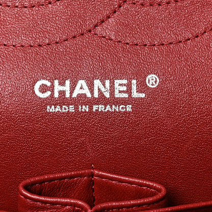 Chanel Lambskin Quilted Jumbo Double Flap Dark Red 6 of 11