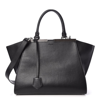 Fendi Vitello Dolce Petite 3jours Tote Black 1 of 10