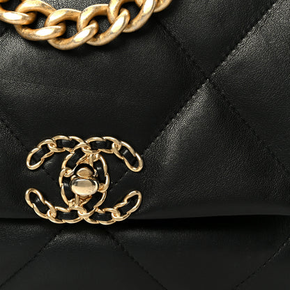 Chanel Lambskin Quilted Medium Chanel 19 Flap Black 8 of 11