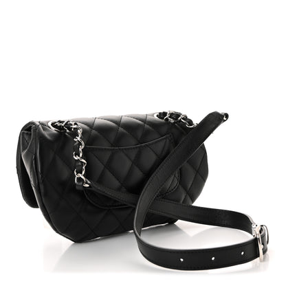 Chanel Calfskin Quilted CC Uniform Flap Belt Bag Black 3 of 10