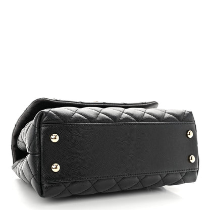 Chanel Caviar Quilted Mini Coco Handle Flap Black 4 of 9