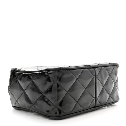 Chanel Patent Quilted Tassel Camera Case Black 4 of 10