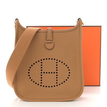 Hermes Taurillon Clemence Evelyne TPM Biscuit 11 of 11