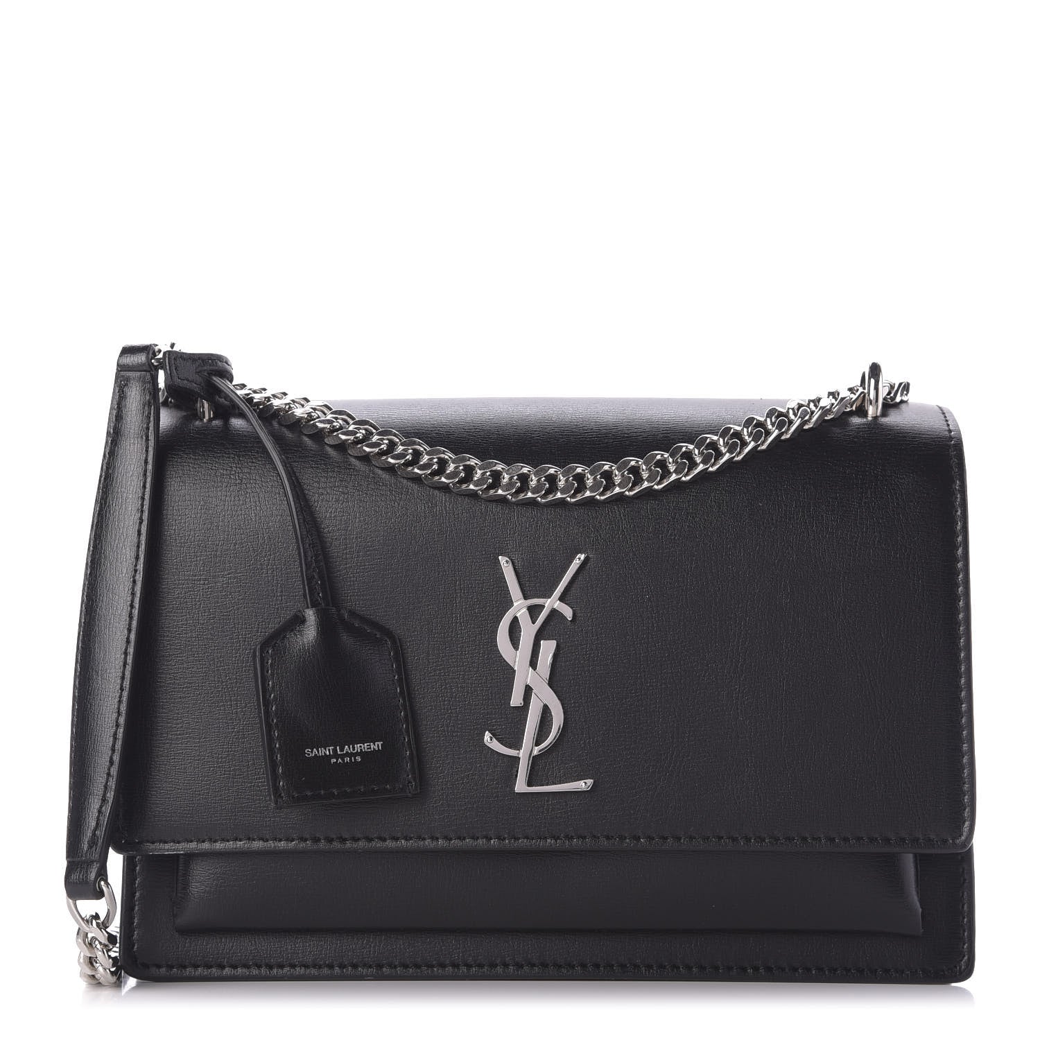 Saint Laurent Calfskin Medium Monogram Sunset Black 1 of 10