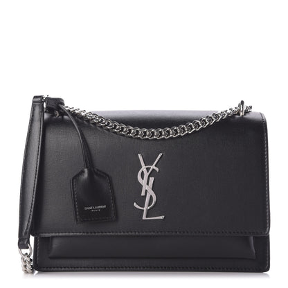 Saint Laurent Calfskin Medium Monogram Sunset Black 1 of 10