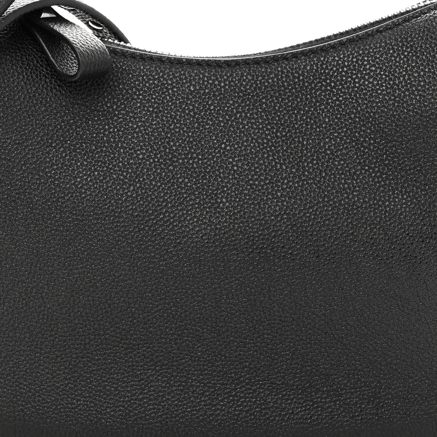 Valentino Garavani Grained Calfskin Rockstud Hobo Bag Black 10 of 10