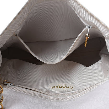 Chanel Caviar Flap Shoulder Bag White 5 of 13