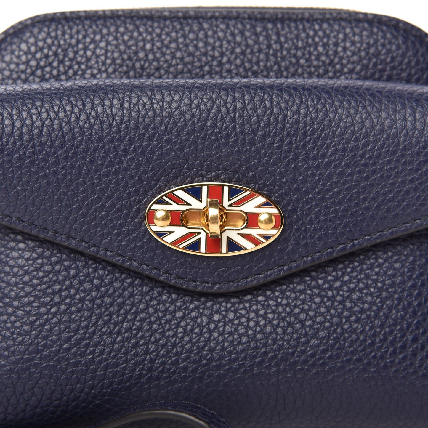 Small Classic Grain Union Jack Darley Coin Pouch Oxford Blue