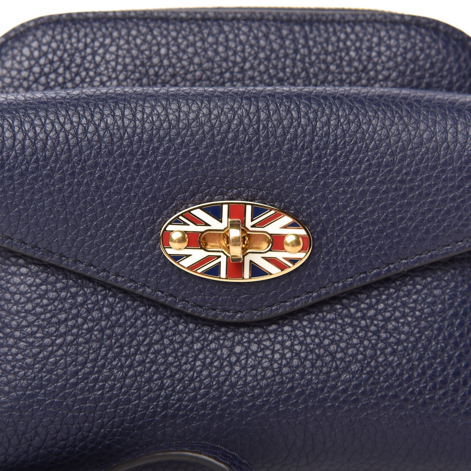 Mulberry Small Classic Grain Union Jack Darley Coin Pouch Oxford Blue 9 of 10