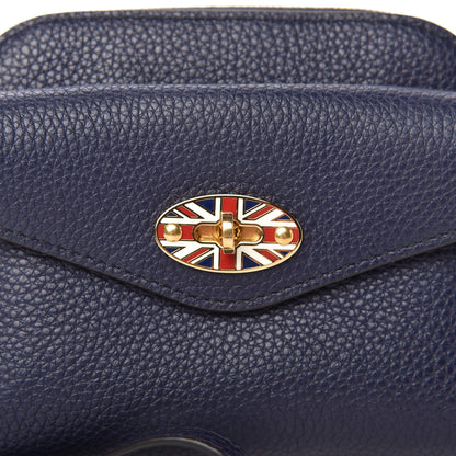 Mulberry Small Classic Grain Union Jack Darley Coin Pouch Oxford Blue 9 of 10