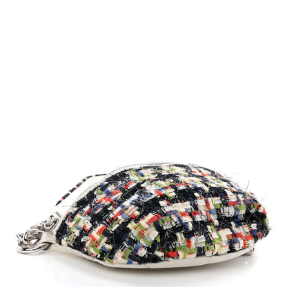 Chanel Lambskin Tweed Waist Bag Ecru Red Blue 4 of 10
