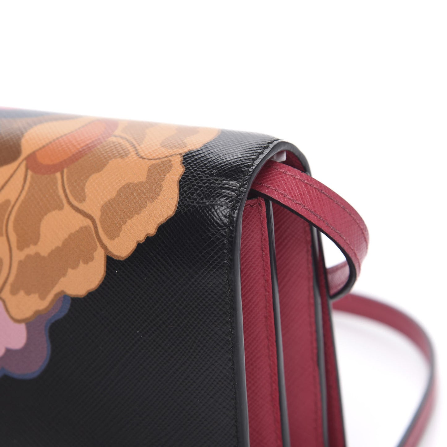 Saffiano Lisa Print Crossbody Bag