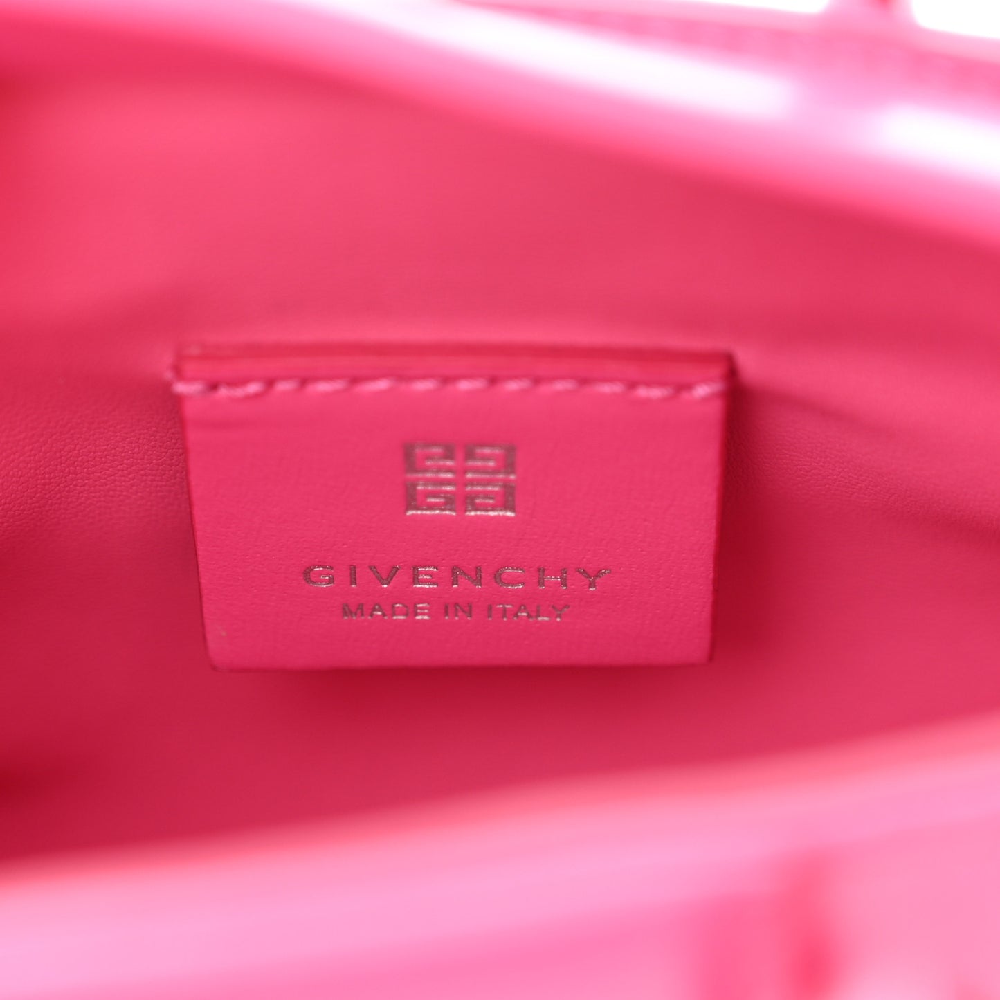 Shiny Lord Calfskin Micro Antigona Neon Pink