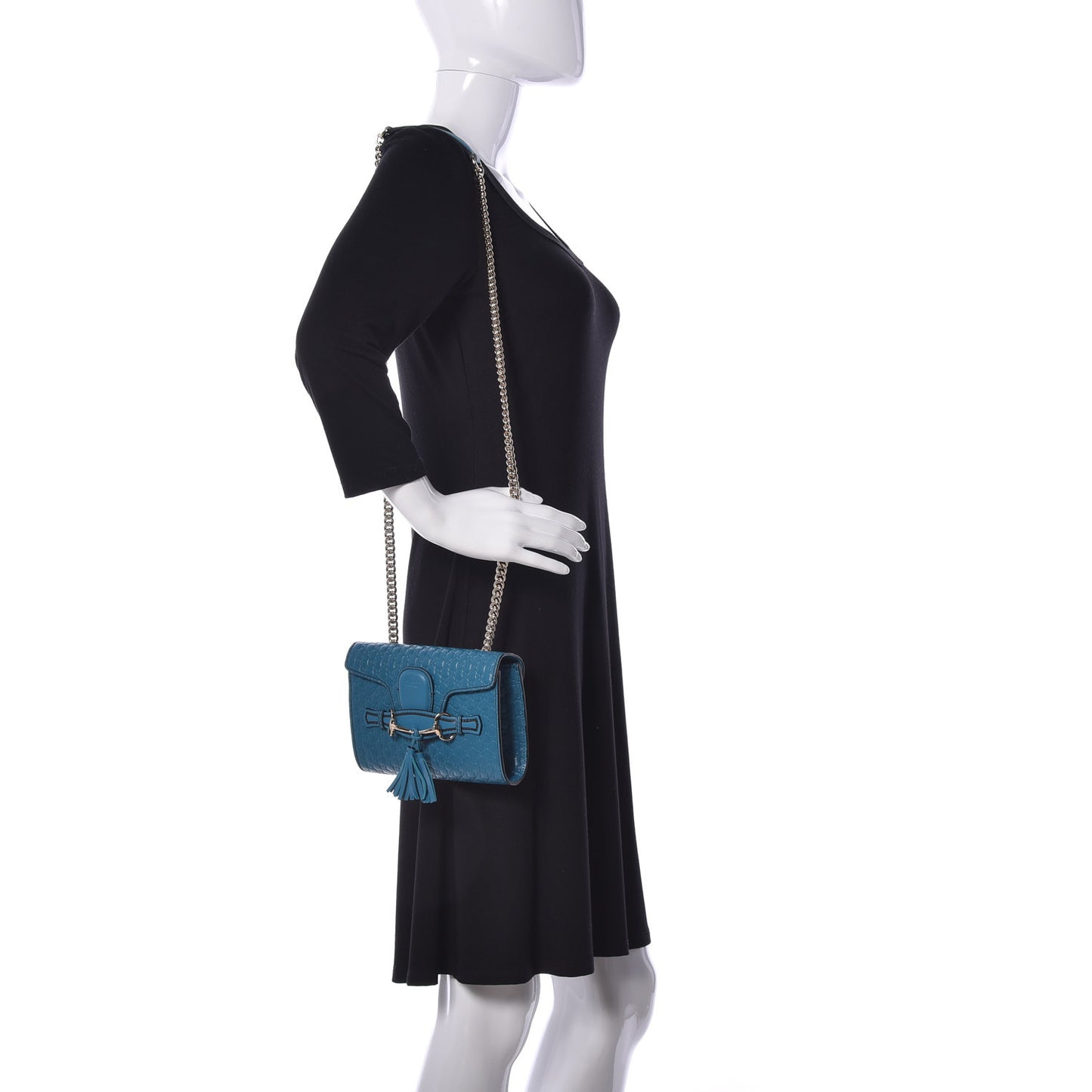 Microguccissima Mini Emily Shoulder Bag Deep Cobalt