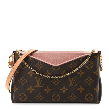 Louis Vuitton Monogram Pallas Clutch Rose Poudre 1 of 11