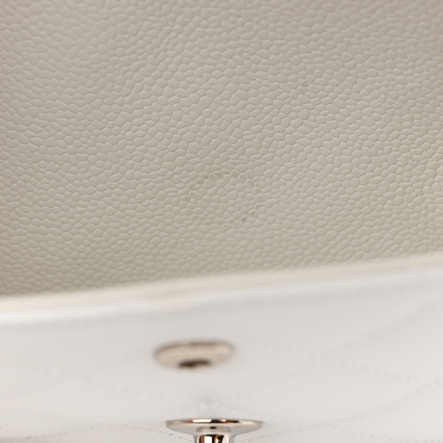 Chanel Caviar Quilted Jumbo Double Flap White 11 of 13