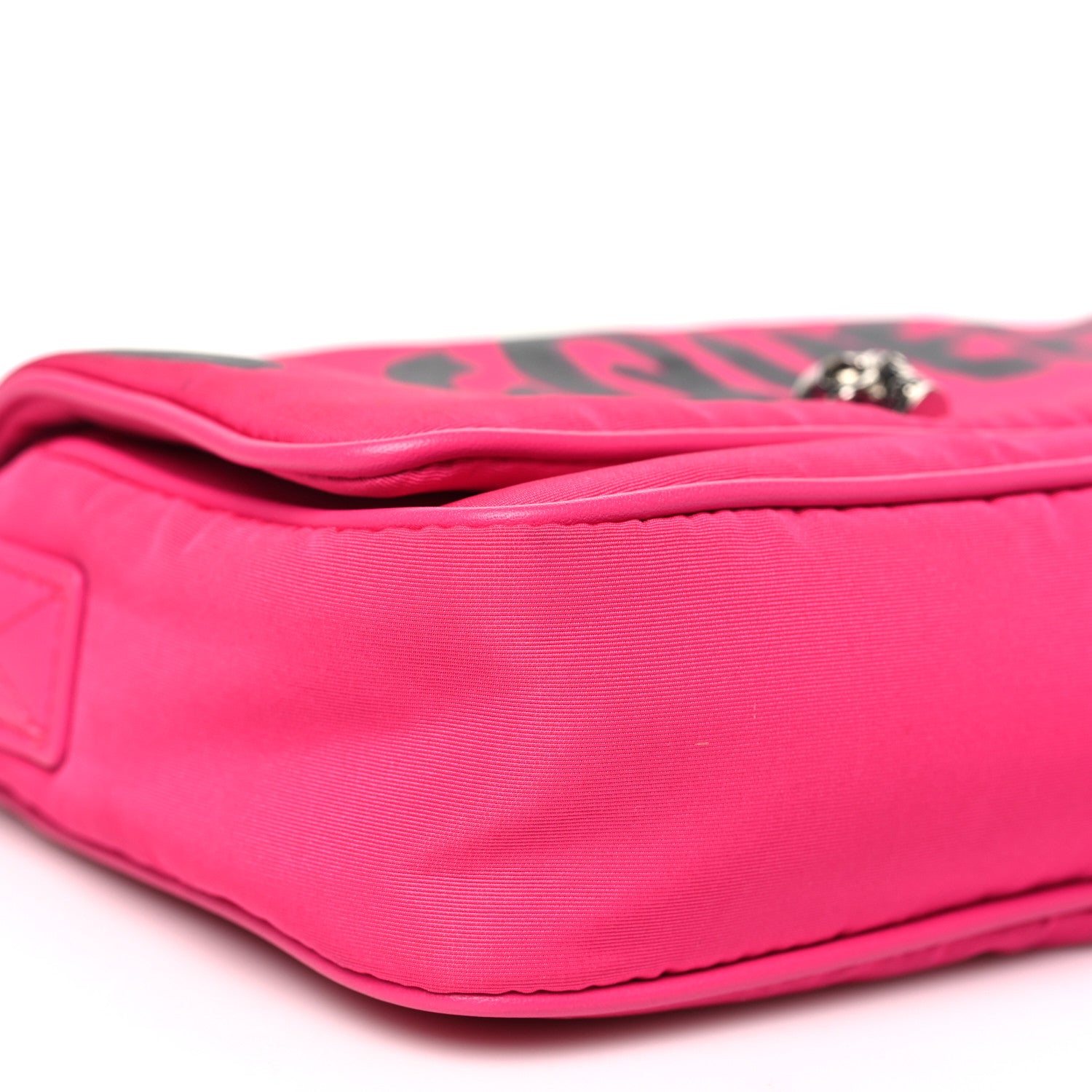Alexander McQueen Nylon Graffiti Skull Small Crossbody Bag Pink 9 of 13