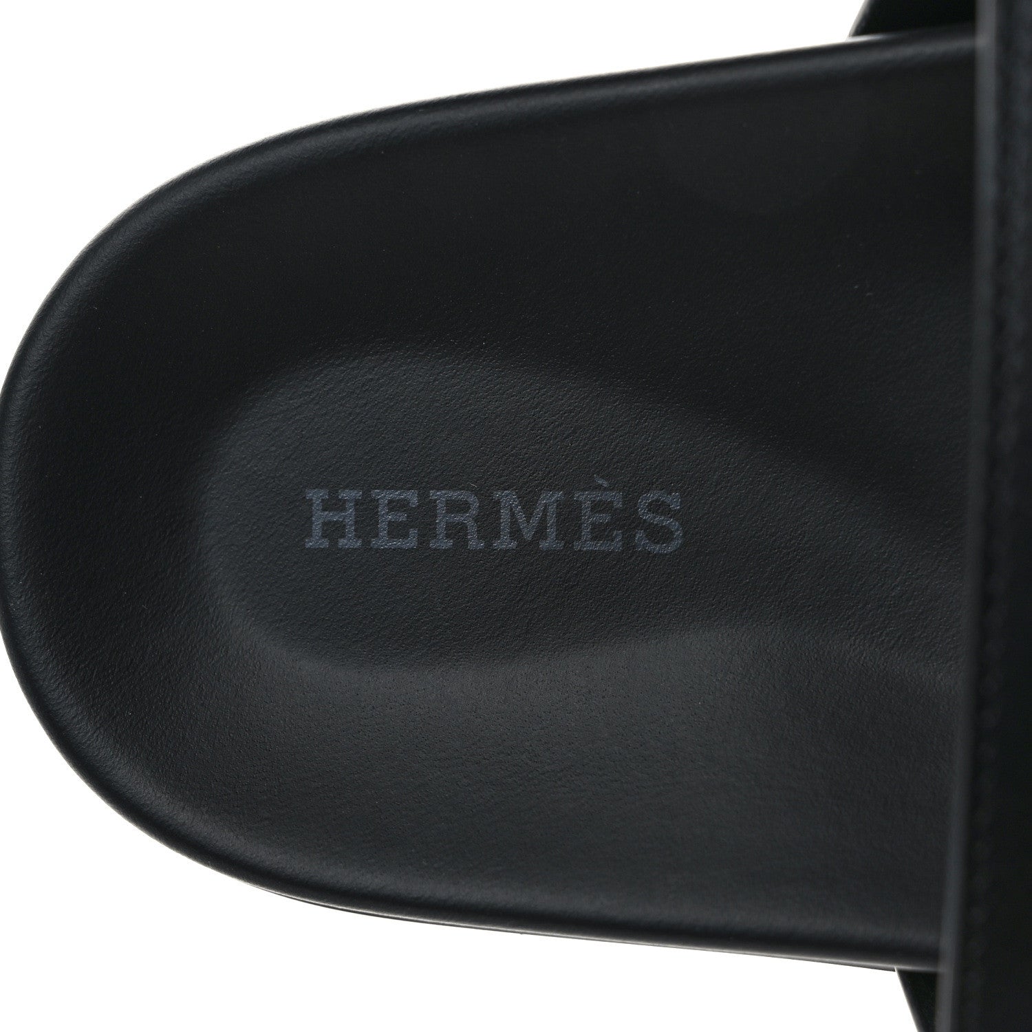 Hermes Calfskin Womens Chypre Sandals 39.5 Black 7 of 9
