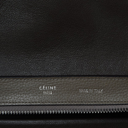Celine Drummed Calfskin Suede Small Trapeze Taupe 13 of 14